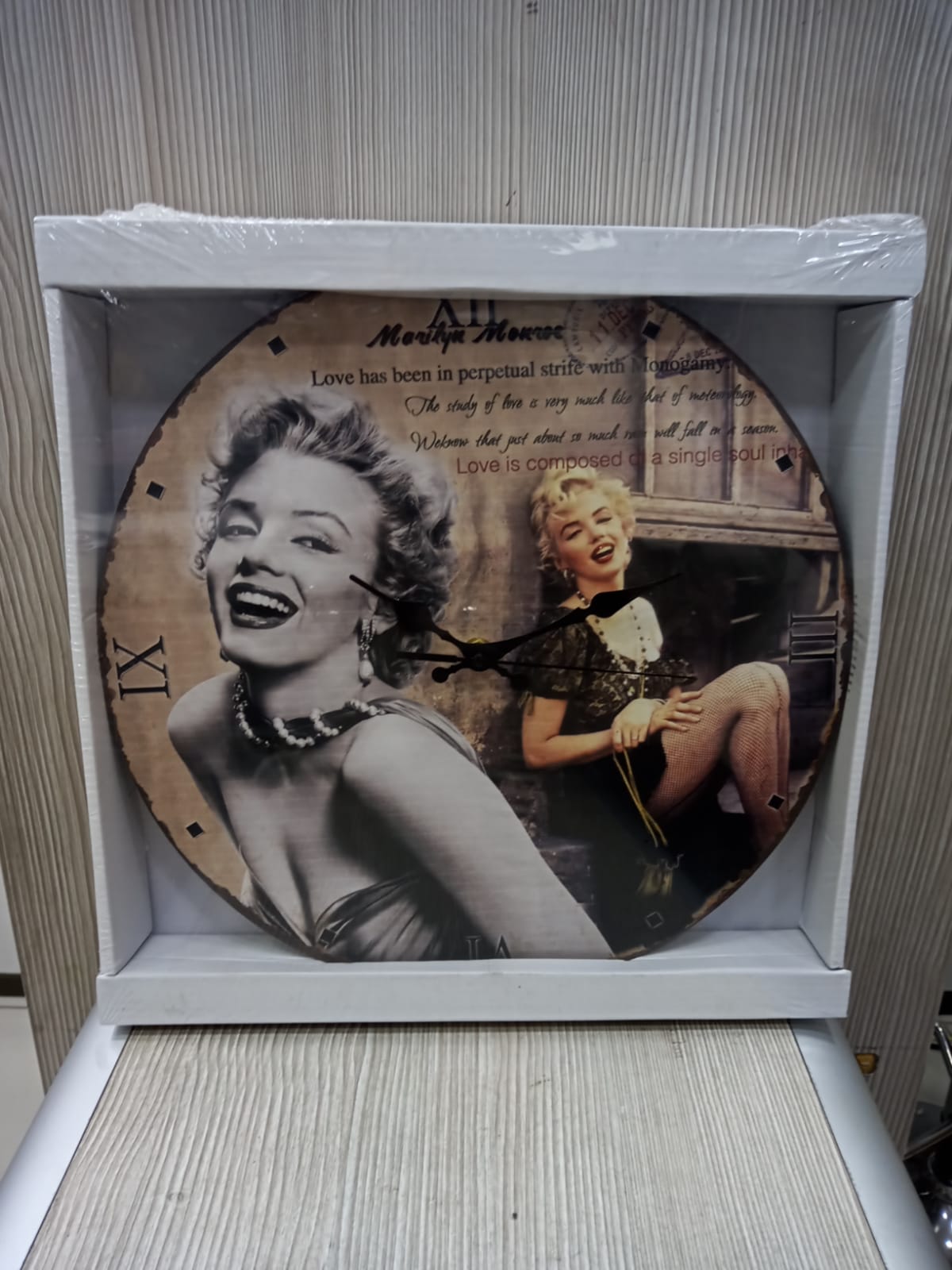 Reloj mural Marilyn Monroe